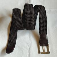 Cintura intrecciata Vintage Marrone Made in Italy 
