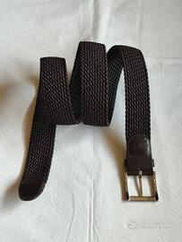 Cintura intrecciata Vintage Marrone Made in Italy 