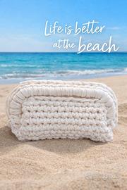 Borsa ad uncinetto fatta a mano