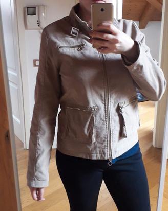Giacca stile biker beige | veste 42/44