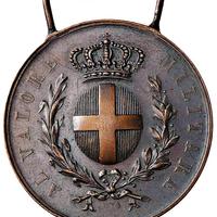 Medaglia epoca fascista AL VALORE MILITARE bronzo