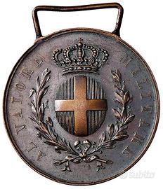 Medaglia epoca fascista AL VALORE MILITARE bronzo