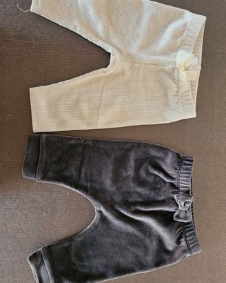 2 pantaloni Idexe neonata 6 mesi