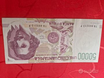 Banconota da 50000lire Bernini 