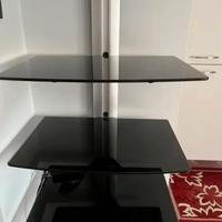 Mensole vetro con supporto a muro / mobile arredo