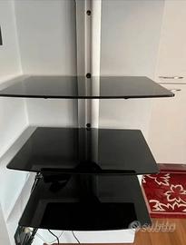 Mensole vetro con supporto a muro / mobile arredo