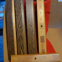 Righelli  artigianali in legn di pregio