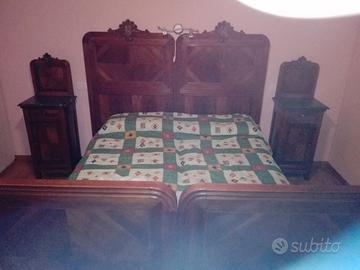 Letto vintage con comodini