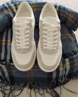 Boss Sneakers Pelle Scamosciata Donna EU 36 White