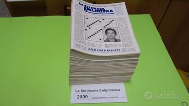 LA SETTIMANA ENIGMISTICA, anno 2009, parzialmente