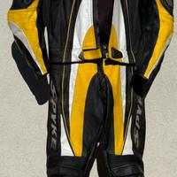 Tuta da moto in pelle divisibile