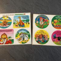 Sticker vintage anni 80 Mentadent 4+4 pezzi