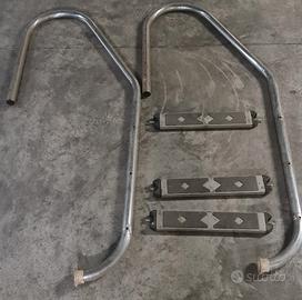 Scaletta inox per piscina interrata