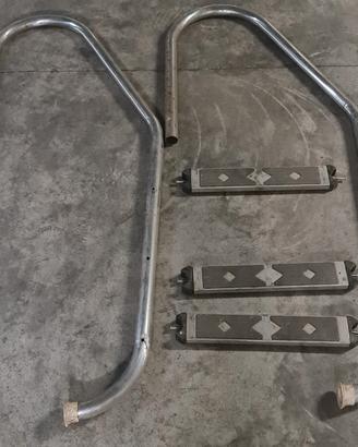 Scaletta inox per piscina interrata