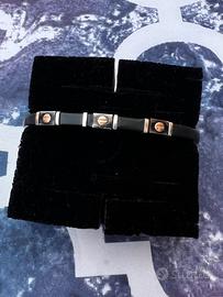 Bracciale silicone e argento Breil