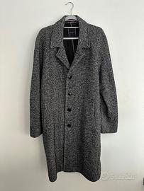 Cappotto di Lana Grigio Tommy Hilfiger Uomo