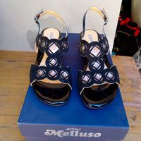 Sandali donna in pelle nera - Melluso tg. 36