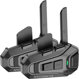 HYCOMM Kit 2 Interfono da Moto Bluetooth, 2000m