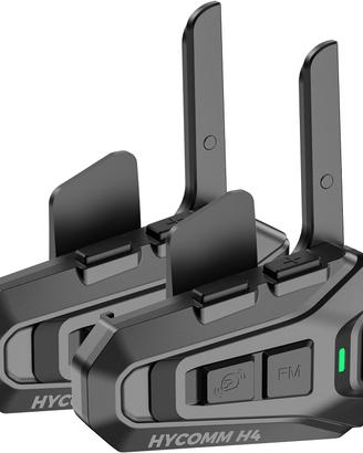 HYCOMM Kit 2 Interfono da Moto Bluetooth, 2000m