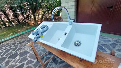 Lavabo Fragranite Franke con Miscelatore Grohe