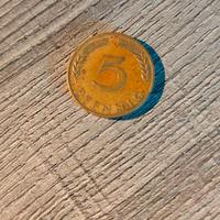 Moneta Antica: 5 Peennig, anno 1950 - Germania