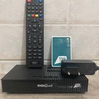 Decoder TIVUSAT+Carta Attiva Digiquest Ti9