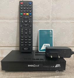 Decoder TIVUSAT+Carta Attiva Digiquest Ti9
