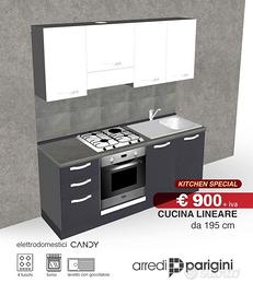 Cucina moderna lineare - PROMO 390