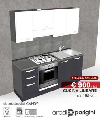 Cucina moderna lineare - PROMO 390
