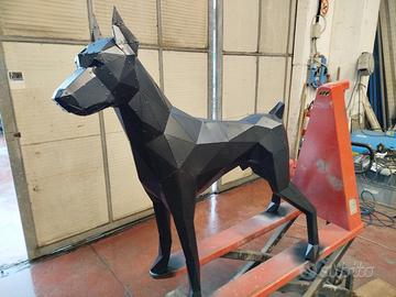 statua dobermann 