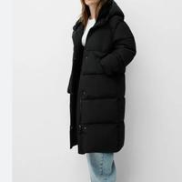 Piumino bershka lungo nero