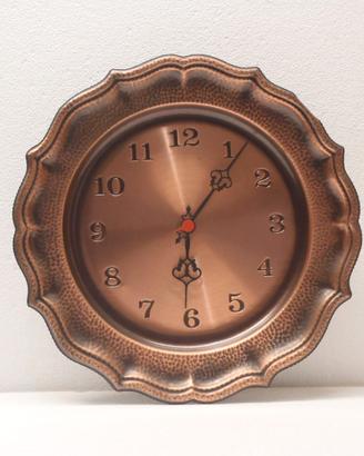 Orologio da parete in rame lucido