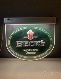 Insegna Luminosa Birra Beck’s Vintage