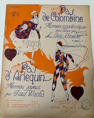 Spartito Pas de Colombine  et d’Arlequin