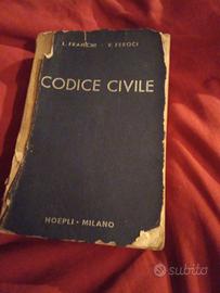 Codice Civile -Franchi Feroci 1939  hoepli Milano 