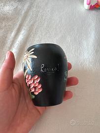 Vaso fato a mano legno