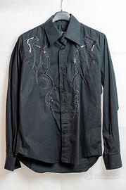 Camicia L.B.K con motivi tribali a paillettes