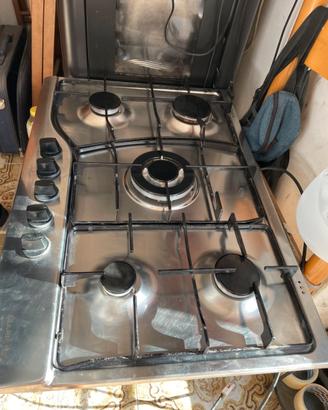Piano cottura Ariston 5 fuochi in acciaio inox