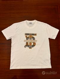 T-shirt bianca Archive Check