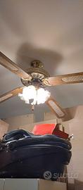Lampadario con pale di ventilazione 