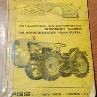 Libretto Retotreno motrice  per motocoltiv. Sparta