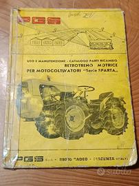 Libretto Retotreno motrice  per motocoltiv. Sparta