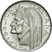 Italia 500 Lire Argento Dante 1965 R (700°)