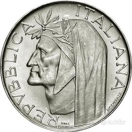 Italia 500 Lire Argento Dante 1965 R (700°)