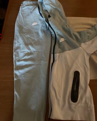 Tuta Nike Tech Fleece azzurra e bianca - Originale