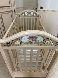 Culla ERBESI con cassetto estraibile e materasso