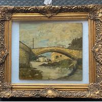 ANDREA FAVERO 1837+1914 OLIO SU TAVOLA FIRMATO