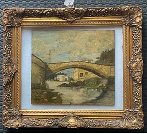 ANDREA FAVERO 1837+1914 OLIO SU TAVOLA FIRMATO