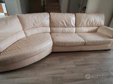 Divano 5 posti in pelle Divani&Divani by Natuzzi
