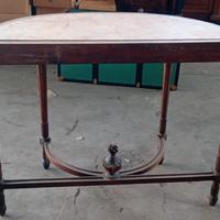 tavolo consolle con piano marmo rosa